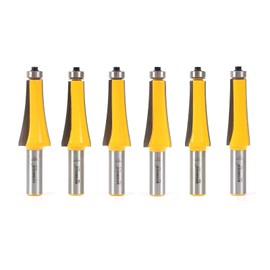 Yonico Guitar Finger Board Radiusing Router Bit Set 6 Bit 1/2-Inch Shank 13601