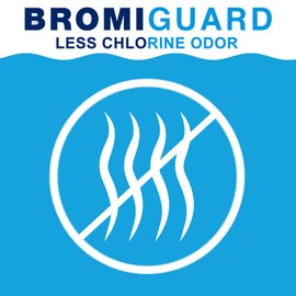 BROMIGUARD Bromine Tablets 1 Inch 1.8 Lbs for Spa Hot Tub Chemical Sanitizer Bromine Tabs | Long-Lasting 1" Brominating Tablets for Pools | Less Chlorine Odor 1.8 Pounds