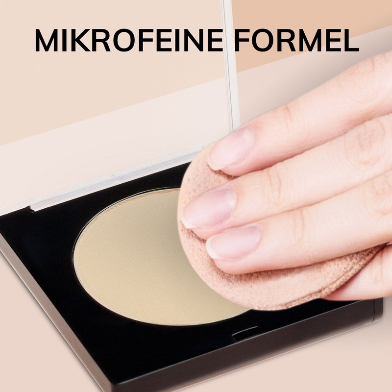 Manhattan Soft Compact Powder, Lightweight Compact Powder with Powder Puff