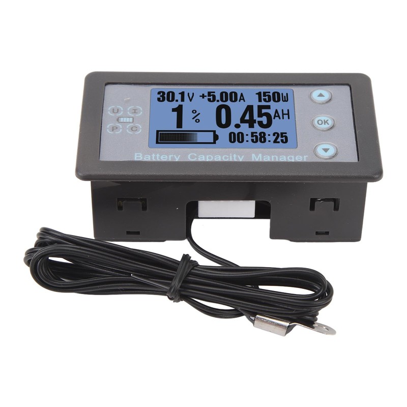 Battery Capacity Manager 200A Monitor LCD Digital Display Battery Coulometer