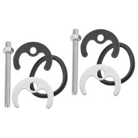Uonlytech 2 Sets Faucet Nut Hot Cold Faucet Fixing Tool Kitchen Accessory Bracket for Repairing Faucet Kitchen Faucet Antiloosing Nut Wash Basin Tap Fitting Fasten Kitchen Supplies Rubber