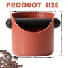 MORAINJAY Coffee Knock Box,Small Espresso Knock Box,Red Coffee Grounds Container