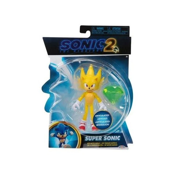 Sonic the Hedgehog 2 The Movie 4" Articulated Action Figure Collection (Super Sonic)