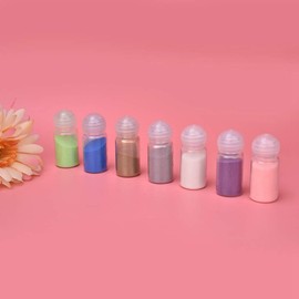 Embossing Powder Embossed Decoration Supplies Embossed Convex Transparent Color 10Ml Colored Tinted Hued Ornaments Kit Accessories