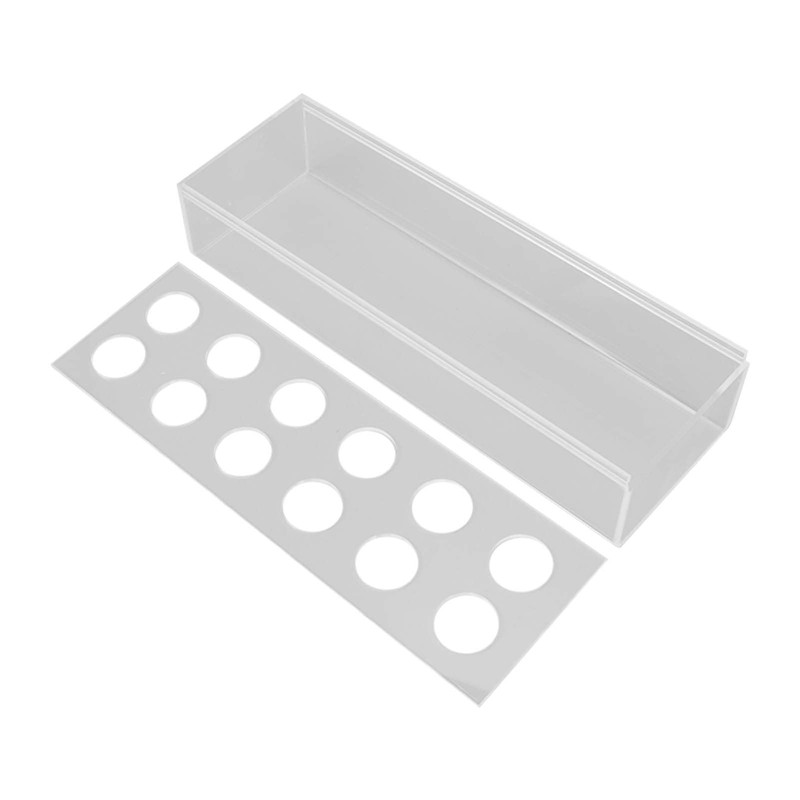 Huairdum Clear Acrylic Flower Vase, Elegant Rectangular Clear Acrylic Flower