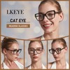 LKEYE Square Reading Glasses Women Cateye Blue Light Blocking Readers