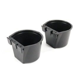 The ROP Shop 2-Pack - Black Cage Cups for Chickens, Dogs, Pheasants, Rabbits Feed & Water