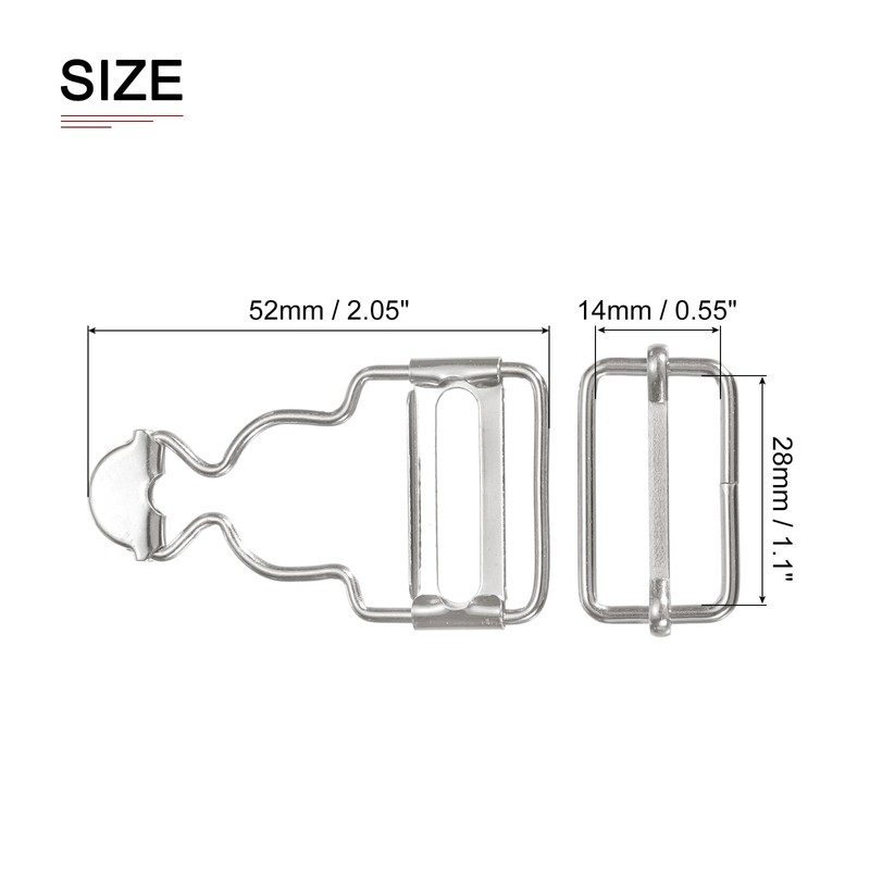 DTGN 45mm/1.77" Overall Buckles - 2 Sets - Good for
