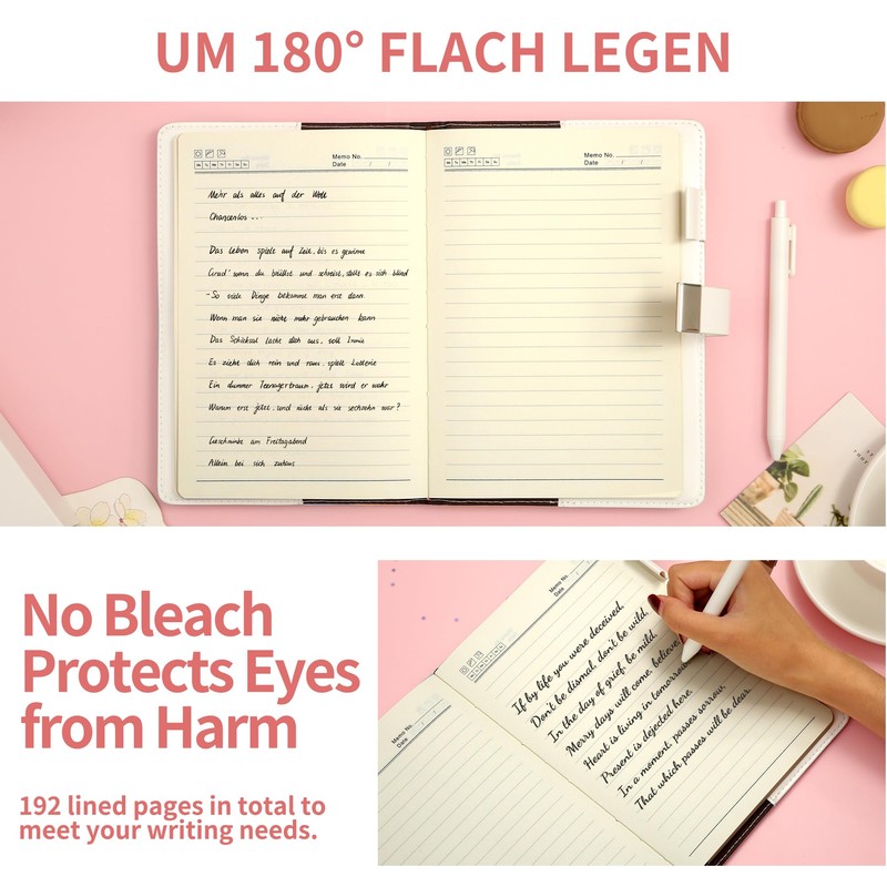 CAGIE Girls' Diary with Lock Gift for 8 9 10