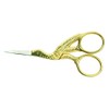 Gilt Stork Embroidery Scissors (9cm/3.5'')
