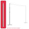 EMART 5.5ft-12ft Pipe and Drape Adjustable Upright for Backdrop Stand,