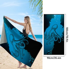 Komicea Strandtuch XXL 90×180 cm, Strandtuch Mikrofaser Groß Schnelltrocknendes, Mikrofaser Handtuch Damen, Sandfrei Badetuch für Sport Reise Strand Sauna
