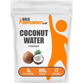 BulkSupplements.com Coconut Water Powder - Electrolyte Supplement, Water Flavoring & Enhancer - No Sugar Added & Gluten Free, 6g per Serving, 100g (3.5 oz) (Pack of 1)