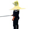 AZ-FRONT Over Head Lightweight Fishing Umbrella Ambidextrous Foldable Transparent Rain