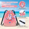 Friedwohl Children's Swimming Bag, Girls Boys Waterproof Gym Bag, Swimming