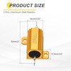 QUARKZMAN Pack of 3 25 W 60 Ohm 5% Aluminium
