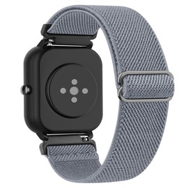 Elastic Watch Straps Compatible with Garmin Venu, Adjustable Soft Elastic Stretch Breathable Strap for Garmin Venu SQ Music (Blue Gray)