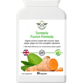 MGN SUPPLEMENTS Turmeric Fusion – 400mg with Black Pepper & Ginger, 90 Capsules
