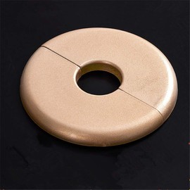 Wall Flange Easy Installation Plastic Radiator Escutcheon Water Pipe Drain Line Cover Collar Wall Snap-On Snap Hand Rail Base Trim Cover (A)