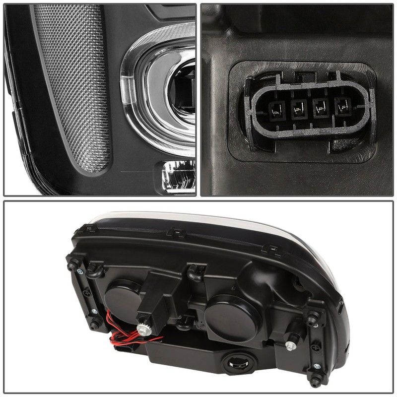 DNA Motoring HL-HPL-CTR02-BK-CL1 Headlight Assembly Passenger Side)