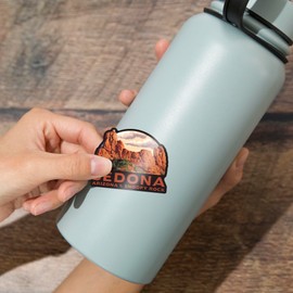 Lantern Press Sticker Sedona, Arizona, Snoopy Rock, Die Cut Vinyl, (Waterproof Decal for Cars, Water Bottles, Laptops, Coolers), Small