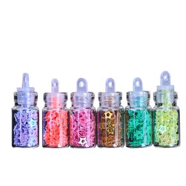 YOFASEN Festival Glitter Crafts, Pack of 12 – Nail Art Accessories Set Sequins Stickers Eyeshadow Face Makeup Glitter DIY Decorations