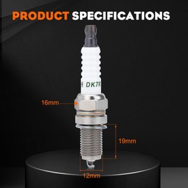 Hipa 14 132 11-S DCPR6E Spark Plug for Kohler XT650 XT675 XT775 XT800 RH255 RH265 XTX650 XTX675 XTX775 Lawn Mower Tractor Pack-of-2