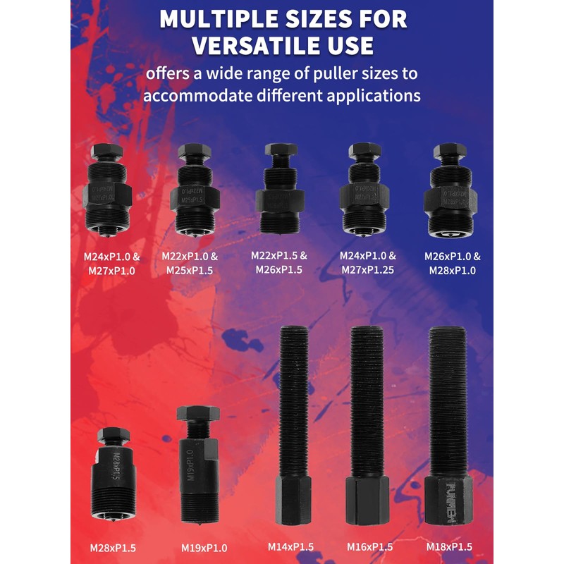 Punmew Flywheel Puller Set 10pcs Universal Flywheel Turning Tool for