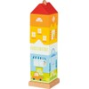 goki 58358 Stacking Tower City Villa 7 Pieces Made of