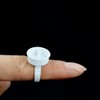 100 Pieces Eyelash Glue Holder Rings Cups Pigment Rings False
