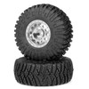 Zolikar 4Pcs 1.3" Beadlock Metal Wheels Rims Hub & Rubber