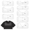 PAVIKE T-shirt Ruler, Collar Ruler, Round Neck Ruler, Set of