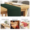 Encasa Table Runner for 6 Seat Dining Rooms, Solid Red,