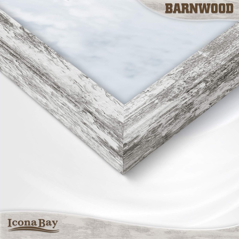 Icona Bay 16x20 Pony Gray Picture Frame, Country Rustic Style