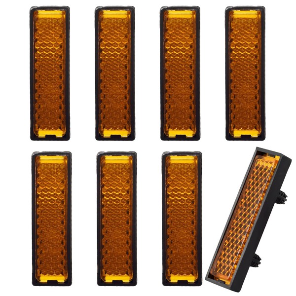Pack of 8 Night Safety Warning Pedals, Reflectors for Bicycle