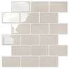 STICKGOO Peel and Stick Backsplash Subway Tiles, 10 Sheets of