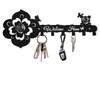 Deveosa Key Hooks Holder for Wall Decorative - Small Black
