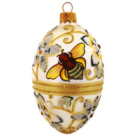 HAMBURGER WEIHNACHTSKONTOR - Easter Decoration - Bumble Bee Easter Egg for Hanging
