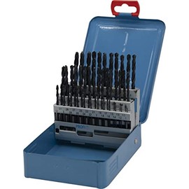 GERTUS 1914130 Rose Box with 51 Twist Drills in DIN 338 HSS-R 118° Diameter 1.0-5.9 x 0.1 mm Rising