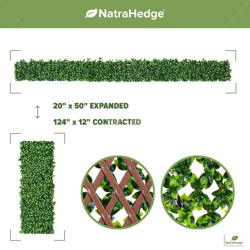 NatraHedge Artificial Ficus Leaf Expandable Lattice