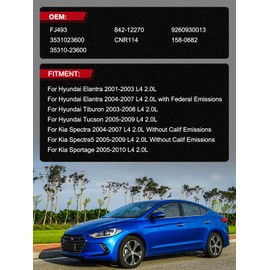 TAUTOY FJ493 Fuel Injectors 4PCS 2.0L Only For Hyundai Elantra 2001-2007, Tiburon 2003-2008,Tucson 2005-2009, For Kia Spectra 2004-2007,Spectra5 2005-2009,Sportage 2005-2010,3531023600