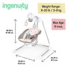 Ingenuity InLighten 5-Speed Baby Swing - Swivel Infant Seat, 5