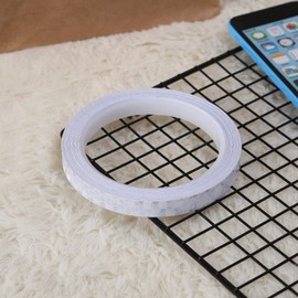 Vmingo Sticker Reflejante Cinta Seguridad Protector Auto Moto Bici 1cm*8m (Blanco)