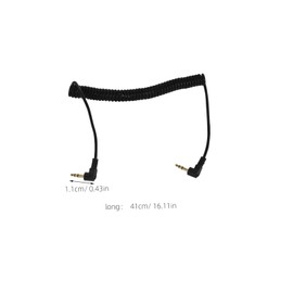 jojofuny Coiled Male to Male Aux Cable Flexible Stereo Audio Cord for Phones Tablets and Speakers Retractable Spring Design for Sound Quality