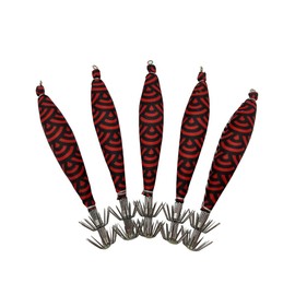 J-base Classic Float Sutte No. 4, Set of 5, Squid Fishing, Squid Fishing, Nighttime, Kenzaki, Mica, Surumeika, Spear Squid (Rough Waves)