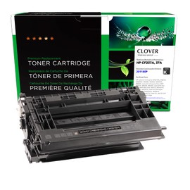 Clover Remanufactured Toner Cartridge Replacement for HP CF237A (HP 37A) | Black