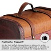 1Plus Treasure Chest Wooden Box With Faux Leather (L x