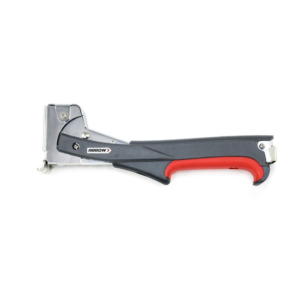 Arrow HTX50 Professional Heavy Duty Hammer Tacker, Manual Stapler for Construction and Insulation, Ergonomic Grip Handle, Dual-Capacity Rear-Load Magazine, Fits 5/16”, 3/8", or 1/2" Staples , Grey