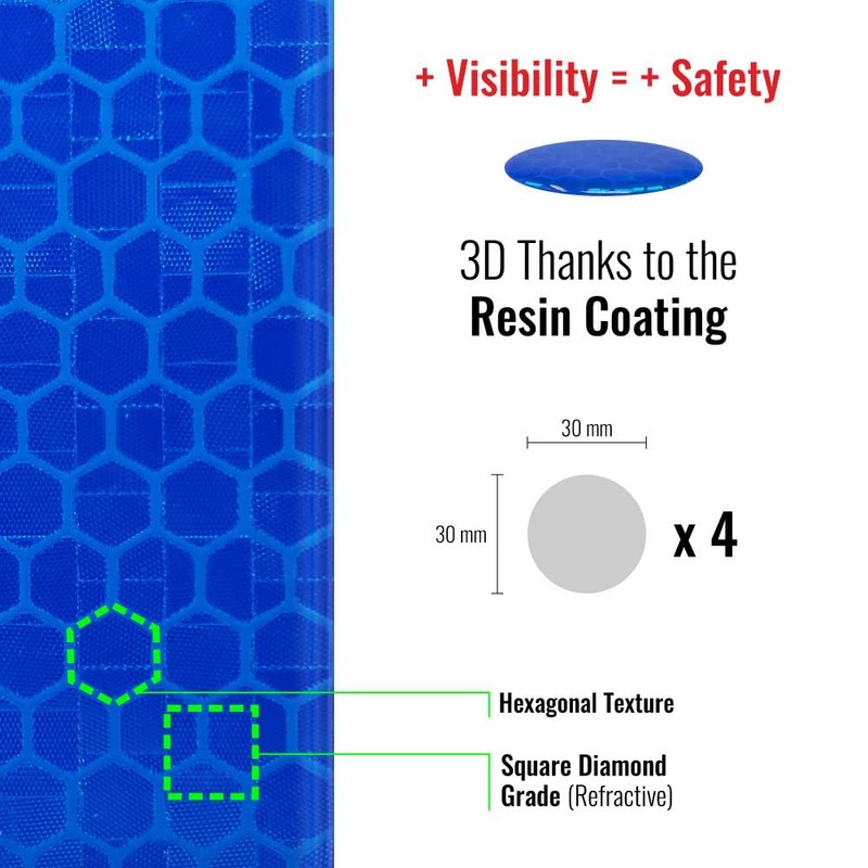 Quattroerre 5463 Stickers 3d Diamond Refractive Hoop Set of 4