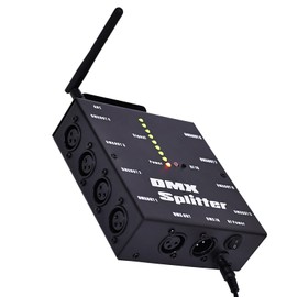 Wireless Lighting Signal Amplifier Distributor Signal Decoder 8 Channel Signal Output Can Be Used for KTV Lighting Bar Lighting Wedding Lighting